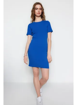 Woman Dress Blue 