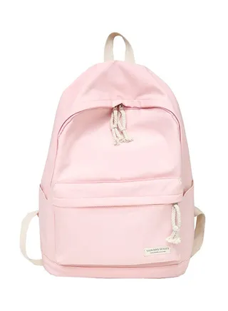 Casual Trendy Backpack Bag Pink 