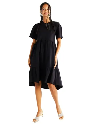 DRESS TIERED MIDI 