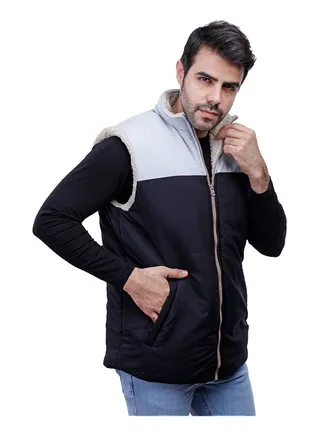 Coup Regular Fit Pump Vest For Men Color Black 
