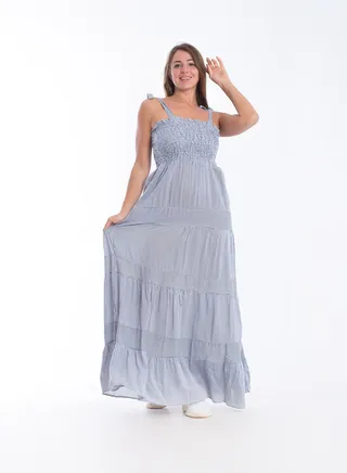 Long Striped Dress 