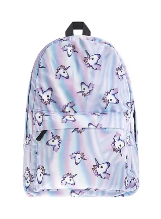 3D Printed Zip Closure Backpack Multicolour 
