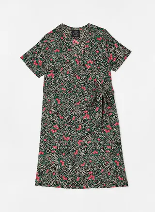 Casual Printed Midi Dress Multicolour 