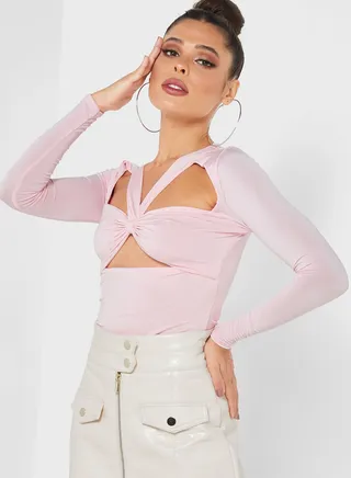 Halter Neck Cut Out Detail  Body 