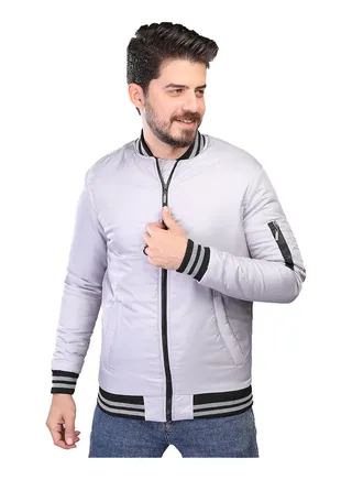 Coup Slim Fit Pump Jacket For Men Color Grey 
