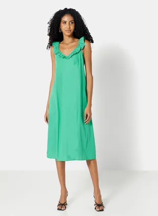 Frill Detail Sleeveless Dress 