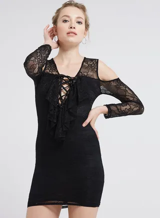 Blandine Midi Dress Black 