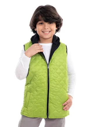 Casual Plain Basic Sleeveless Vest Green 