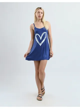 Mesery Sleep Shirt Thin Strap - Printed 