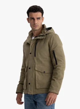 Jacket Gabardine Stylish Men's With Collar Water Proof 