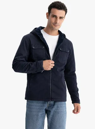 Jacket Gabardine Men's - Head Cove - Sleeve Zippers -Blue 