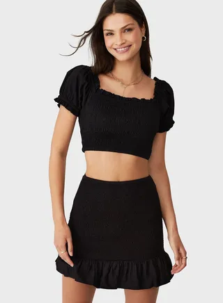 Puff Shirred Top 