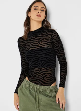 Lace Detail Bodysuit 