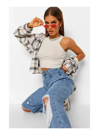 Petite Racer Crop Top 