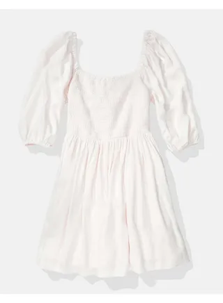 AE Reversible Linen Wrap Dress 