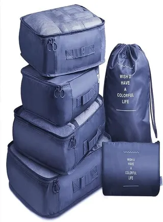 Goolsky Packing Cubes, Travel Luggage Packing Organizers Set with Toiletry Bag 