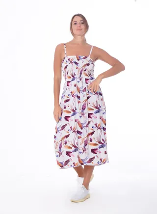Mid-length patterned dress 