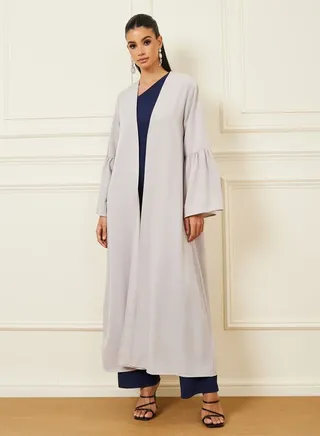 Bell Sleeves Regular Fit Maxi Length Kimono 