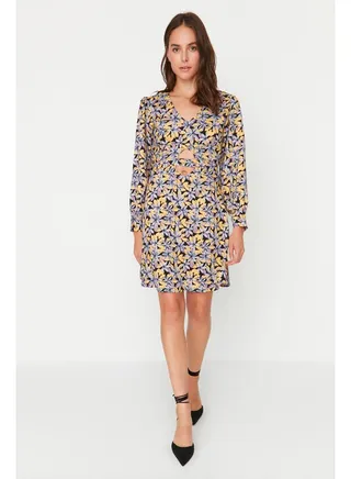 Woman Dress Multi Color 