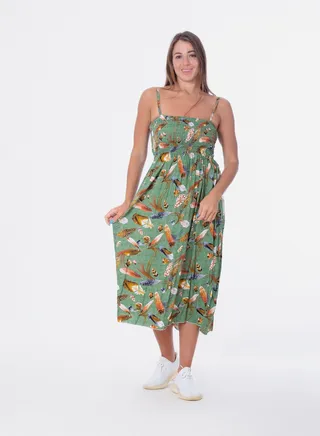 Mid-length patterned dress 