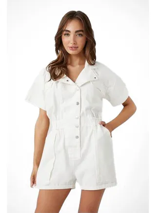 Utility Twill Romper 
