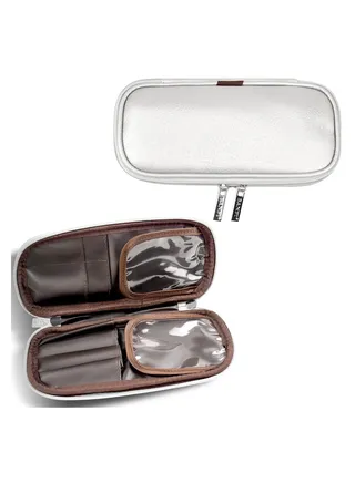 Makeup Brush Organizer Bag, Makeup Brush Holder, Travel Makeup Brushes Bag Cosmetic Bags Pouch for Women Eyebrow Pencil Brushes Makeup Artist 
