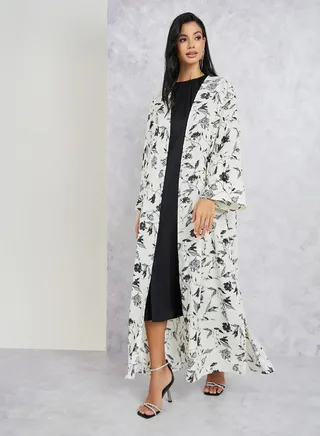 All Over Floral Print Kimono 