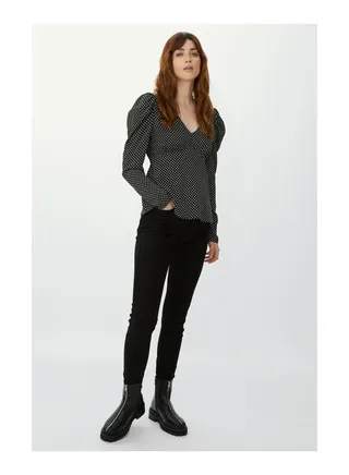Ruffle Wrap Top 