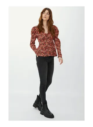 Ruffle Wrap Top 