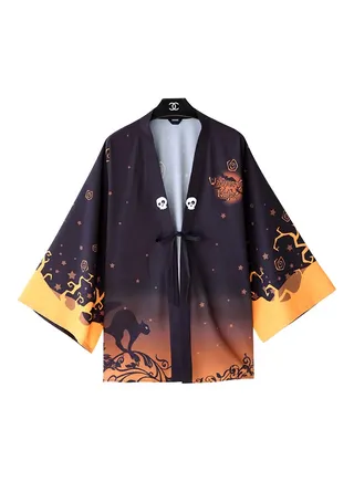 Allover Print Kimono Multicolour 
