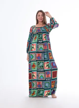 Embossed Sleeve Dress 