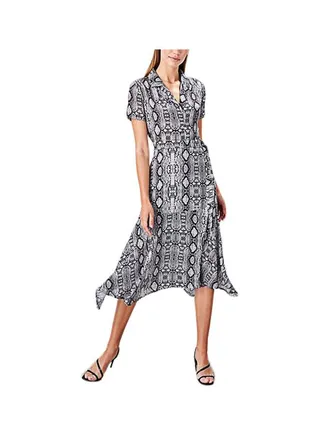 Snake Print Dress Grey 