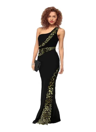 ONE SHOULDER EVINNING DRESS 