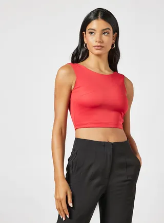 Back Bow Crop Top Multicolour 