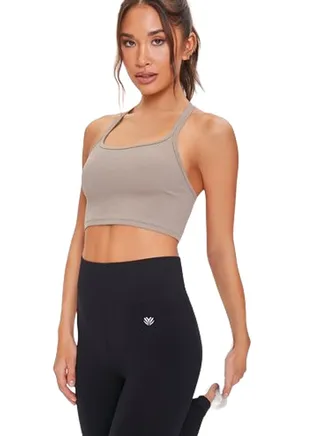 Seamless Caged-Back Sports Bra 