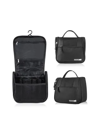 Wash Bag, Capacity Travel Toiletry Bags, Travel Portable Hanging Bag, Waterproof Cosmetic Bag, Toiletry Bags for Business Trip, Gym, Vacation and Household 