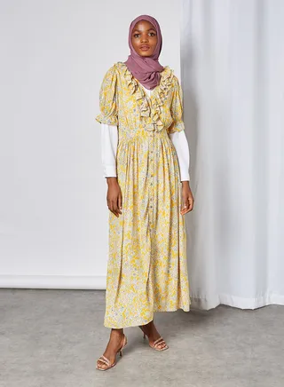 Lemina Maxi Dress Citrus Lemina Print 
