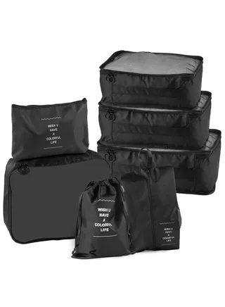 7 Set Travel Packing Organizers for Save Space - Packing Cubes Luggage Organizers with Find Easily - Durable Travel Luggage Organizers with Upgraded Nylon Fabric 