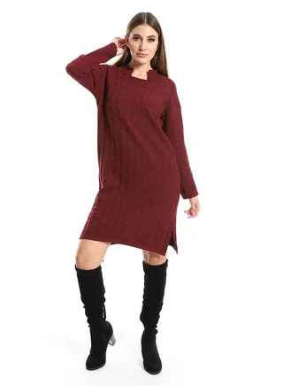 WomenCasual Wool Short Dress 