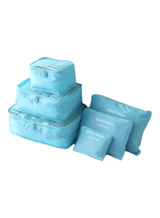 Pack Of 6 Wear Resistant Storage Organizer Blue 