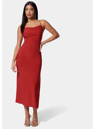 SPAGH GOWN LONG SLIM MAXI 