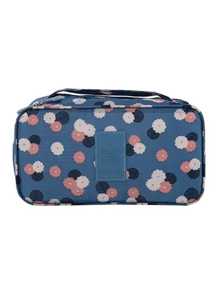Multifunction Waterproof Travel Bra Bag Blue/Pink/White 