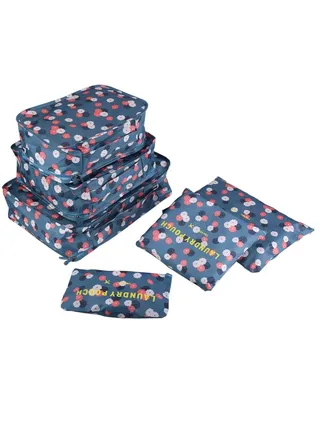 Ultimate 6-Piece Travel Storage Solution: Organizing Pouch Set for Clothes, Suitcase, and Home 