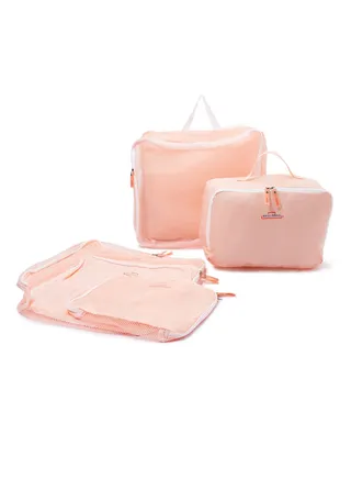 6-Pieces Travel Organizer Bag Pink 