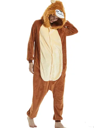 Lion Onesie Brown 