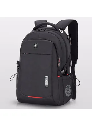 Laptop Waterproof School Business Travel Backpack Bag With Usb Charging Black 