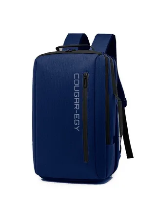 COUGAR-EGY backpack for men bags for school laptop backpack - waterproof backpack for a 15.6 -inch laptop with a USB port and tow way handle (8000) - blue 