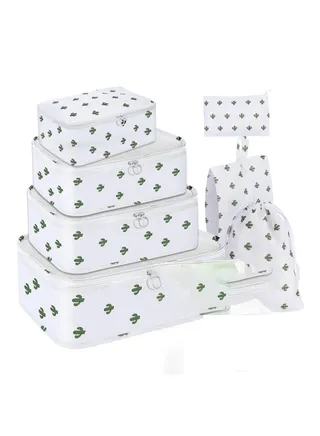 Travel Packing Cubes Sets, 7 Pcs Suitcase Organizer Bags Essentials for Backpack Suitcases 