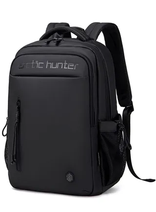 B00534 15.6-Inch Laptop Casual Multi-Function Oxford Waterproof Backpack Bag - Black 