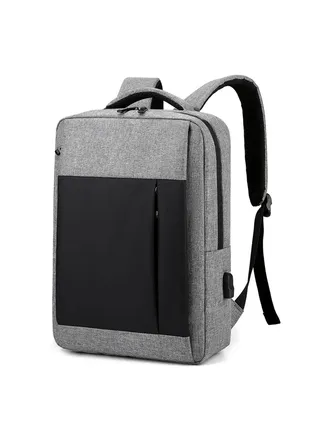 17-inch laptop bag - for the back, gray 